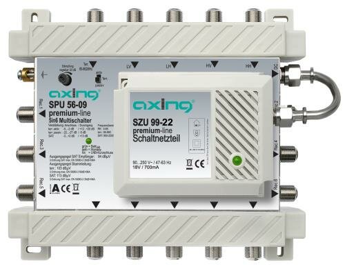 Axing SPU 56-09 Aktiver Multischalter, 5 in 6