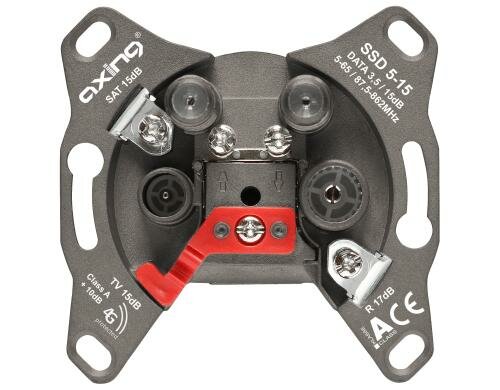 Axing SSD 5-15 SAT-Antennensteckdose Unicable I&II, 15dB