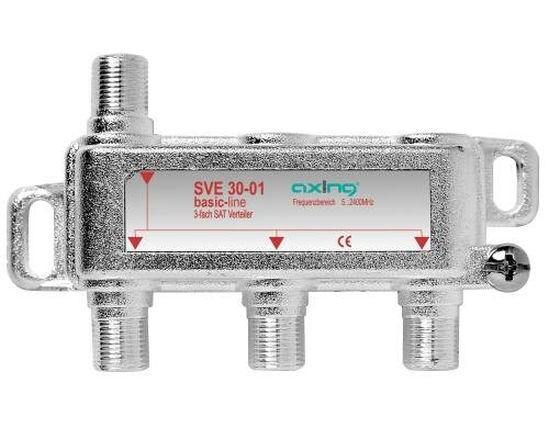 Axing SVE 30-01 3-fach SAT-Verteiler, 52400 MHz, DC
