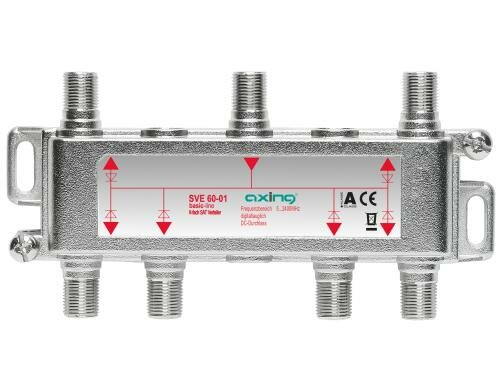 Axing SVE 60-01 6-fach SAT-Verteiler, 52400 MHz, DC
