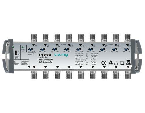 Axing SVS 990-06 Kopfverstärker, 9 in 9, 8xSAT, 1xTERR