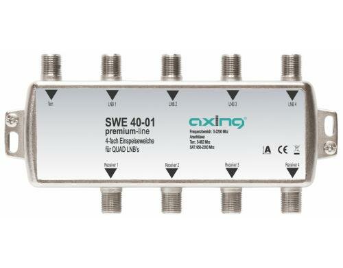 Axing SWE 40-01 4-fach Einspeiseweiche für Quad-LNBs