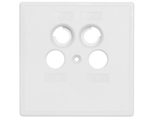 Axing SZU 2-03 Abdeckung, TV/R/DATA/DATA, einteilig