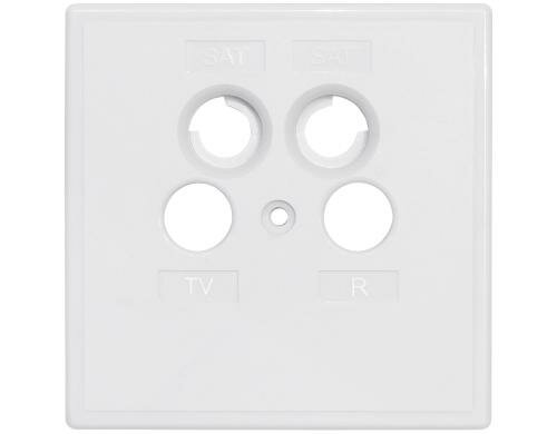 Axing SZU 2-04 Abdeckung, TV/R/SAT/SAT, einteilig