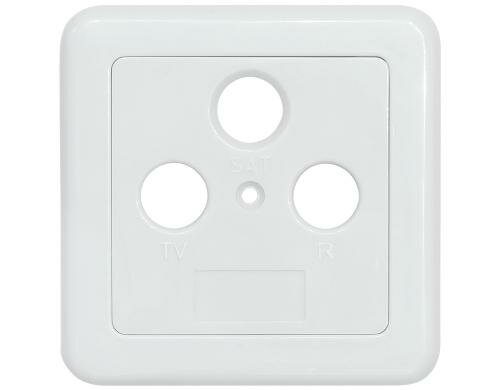 Axing SZU 2-10 Abdeckung, TV/R/SAT, zweiteilig, 75mm