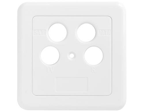 Axing SZU 2-12 Abdeckung, TV/R/SAT/DATA, zweiteilig, 75mm