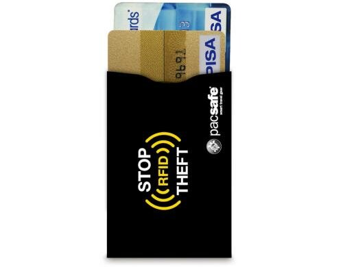 pacsafe RFIDsleeve 25 Farbe: black, Masse: 8.7x5.8 cm, 2er Pack