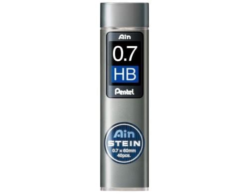 Pentel Druckbleistift-Minen Ain Stein 0.7mm HB, 40 Minen pro Dose