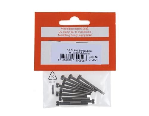 ES Innensechskantschrauben M3x30 10 Stück