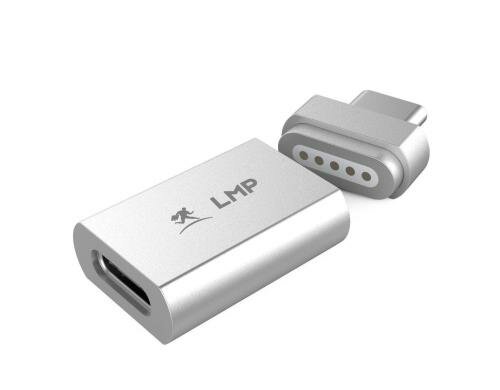 LMP USB-C zu USB-C Adapter für USB-C-Ladekabel bis 100 Watt, silber