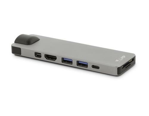 LMP USB Docking Station, HDMI, miniDP, Ethernet, 2x USB3.0, SD/microSD, spacegrau
