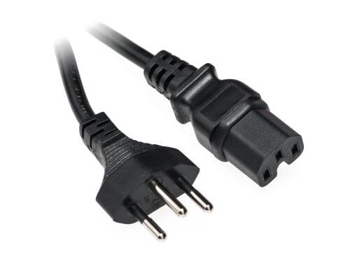 Apparatekabel C15/Typ12, 5m schwarz, H05VV-F 3G 1.0mm2