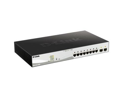 D-Link DGS-1210-10MP:10Port SmartSwitch 1Gbps, IGMP, 256xVLAN, QoS, Lüfterlos