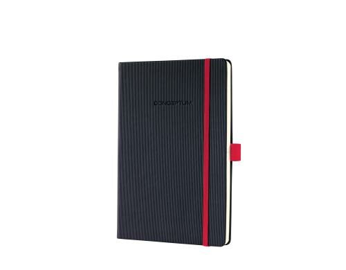 Sigel Conceptum Notizbuch Red Edition Hardcover, 194 Blatt kariert, 148x213x20mm