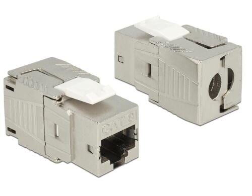 Delock Keystone Modul Cat.8, geschirmt extern: RJ45 Buchse, Intern LSA Leiste