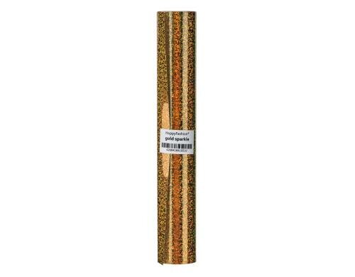 HappyFabric HappyFashion Gold sparkle 1 Rolle, 25 x 100 cm