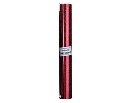 HappyFabric HappyFashion Rot sparkle 1 Rolle, 25 x 100 cm