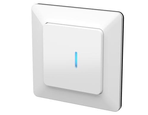 modino priamos UP Druckschalter 1-fach Schema 3, beleuchtet blau, weiss