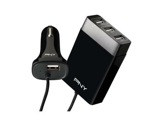 PNY Family Car Charger 3-Port USB-Ladegerät