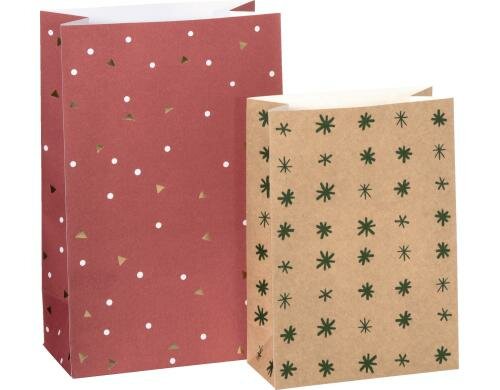 Stewo Geschenkbeutel Ellewood 6 Beutel, 6 Sticker, 2 Designs