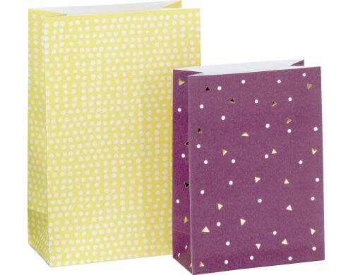 Stewo Geschenkbeutel Joylyn 6 Beutel, 6 Sticker, 2 Designs