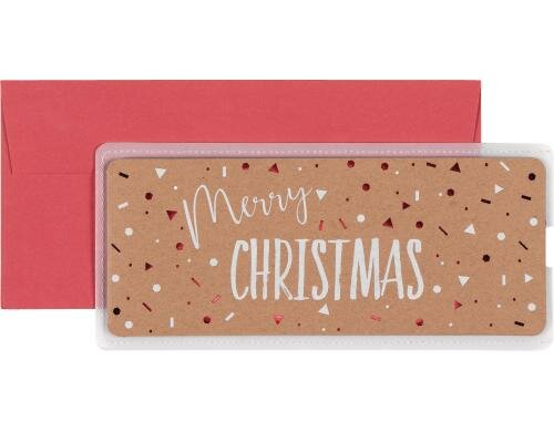 Stewo Geldgeschenk Karte Merry Christmas Grösse 23x11cm