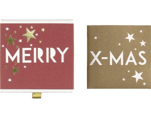 Stewo Geschenkkarten-Box Merry X-Mas Grösse 10.5x10.5x2.5cm