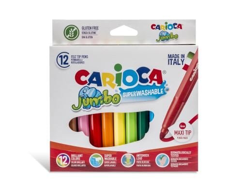 Carioca Fasermaler Jumbo Box E-6 12er Pack