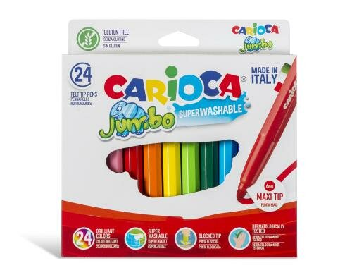 Carioca Fasermaler Jumbo Box E-6 24er Pack