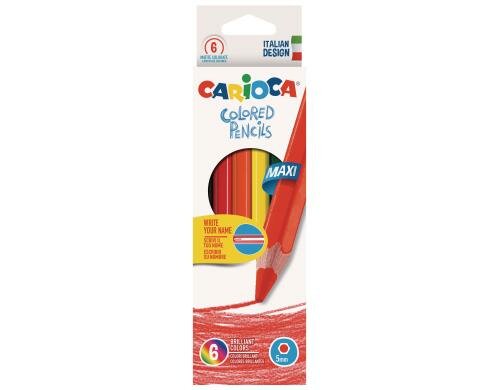 Carioca Farbstift Maxi 6er Pack