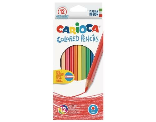 Carioca Farbstift Hexagonal 12er Pack