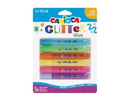 Carioca Glitzerstifte Fluo Colors 6er Pack