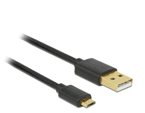 USB2.0-Kabel A-MicroB 3-Set, 30,60,90cm max. 480Mbps, Typ-C, schwarz