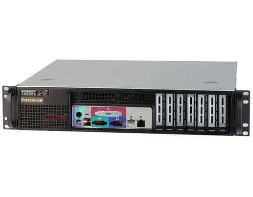 Supermicro SC523L-505B: Servergehäuse 19 nur 369mm tief, 500W NT, Anschlüsse vorne