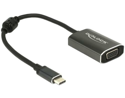 Monitoradapter USB Typ-C zu VGA, mit Strom 1920x1200, 60Hz, USB-C Ladefunktion bis 60W