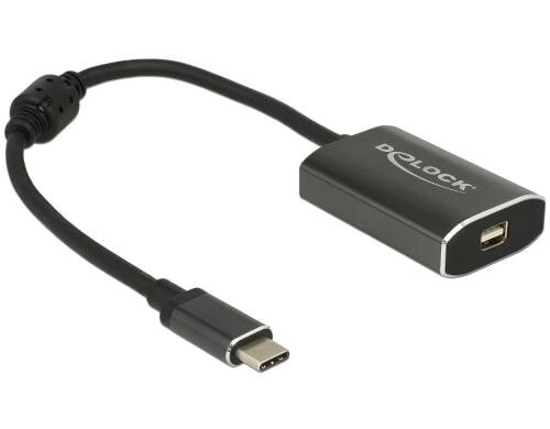 Monitoradapter USB Typ-C zu MiniDisplayport 4K bis 60Hz, mit USB-C Ladefunktion bis 60W