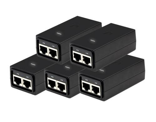 Ubiquiti Passive PoE GE Injector: 24V, 12W für passive PoE Geräte,  CH-Kabel, 5-Pack
