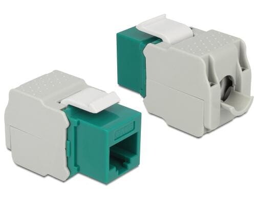 Delock Keystone Modul Cat.6, UTP, grün extern: RJ45 Buchse, Intern LSA Leiste