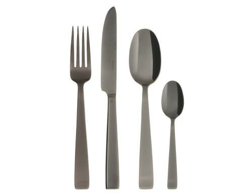 Sambonet Tafelbesteck, 24 Set, Flat  PVD 6 Tafelmesser, 6 Gabeln, 6 Löffel, 6 TL