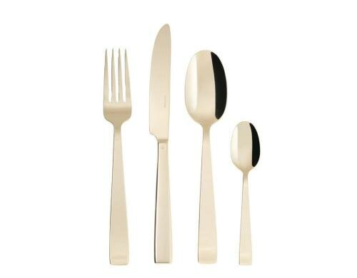 Sambonet Tafelbesteck, 24 Set, Flat  PVD 6 Tafelmesser, 6 Gabeln, 6 Löffel, 6 TL