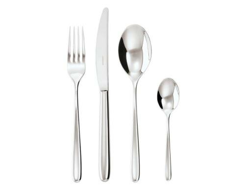 Sambonet Tafelbesteck, 24 Set, Hannah 6 Tafelmesser, 6 Gabeln, 6 Löffel, 6 TL