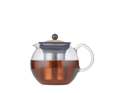 Bodum Assam Teebereiter mit Edelstahlfilter Kork, Fassungsvermögen 1.0 Liter