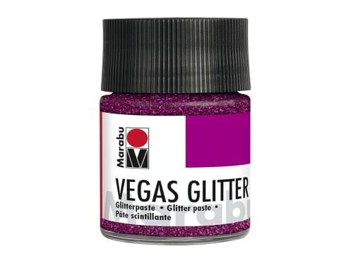 Marabu Glitterpaste Vegas 50 ml Glitter-Rosa