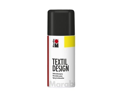 Marabu Dekorationsspray Textil Design 150 ml-Dose, Schwarz