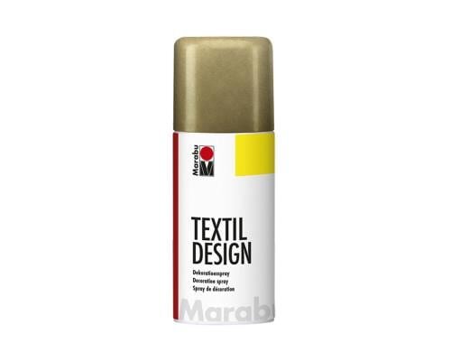 Marabu Dekorationsspray Textil Design 150 ml-Dose, Metallic Gold