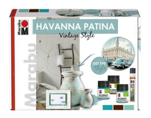 Marabu Acryl-Patinaeffektfarbe Havanna Komplett-Set