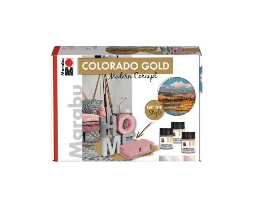 Marabu Metallic-Effektfarbe Colorado Gold Set Modern Concept