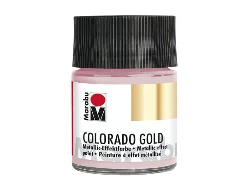 Marabu Metallic-Effektfarbe Colorado Gold 50 ml, Rosé-Gold