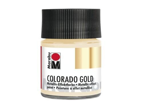 Marabu Metallic-Effektfarbe Colorado Gold 50 ml, Weissgold