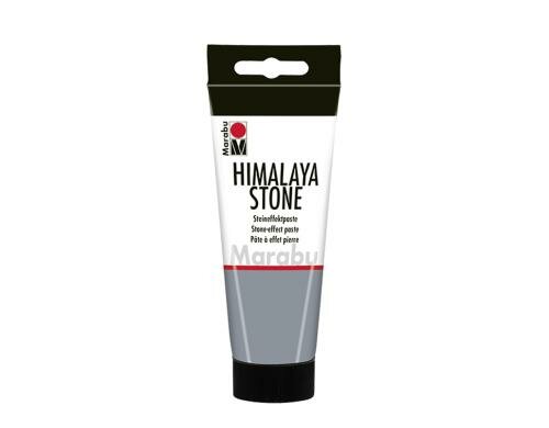 Marabu Steineffektpaste Himalaya Stone 100 ml, Steingrau
